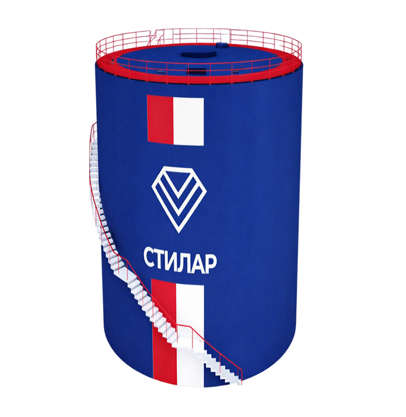 Цельносварной резервуар РВС для воды 20 м³ от завода-производителя